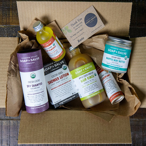 Natural Skin Care in Recyclable Zero Waste Plastic-Free Packaging