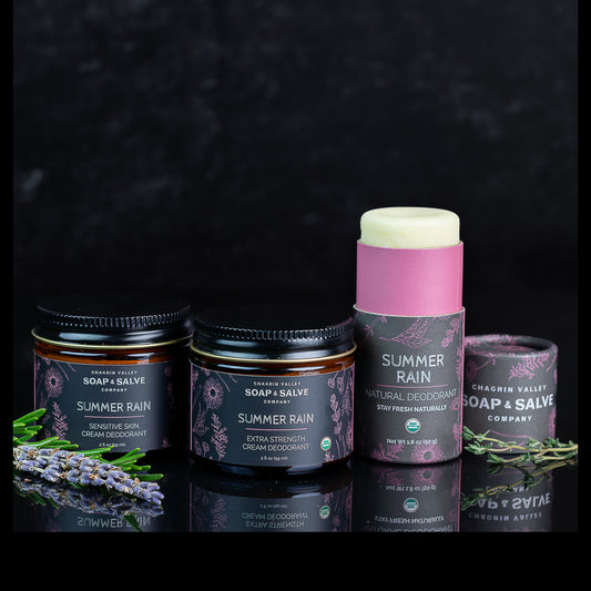 Natural Organic Deodorant Stick and Cream