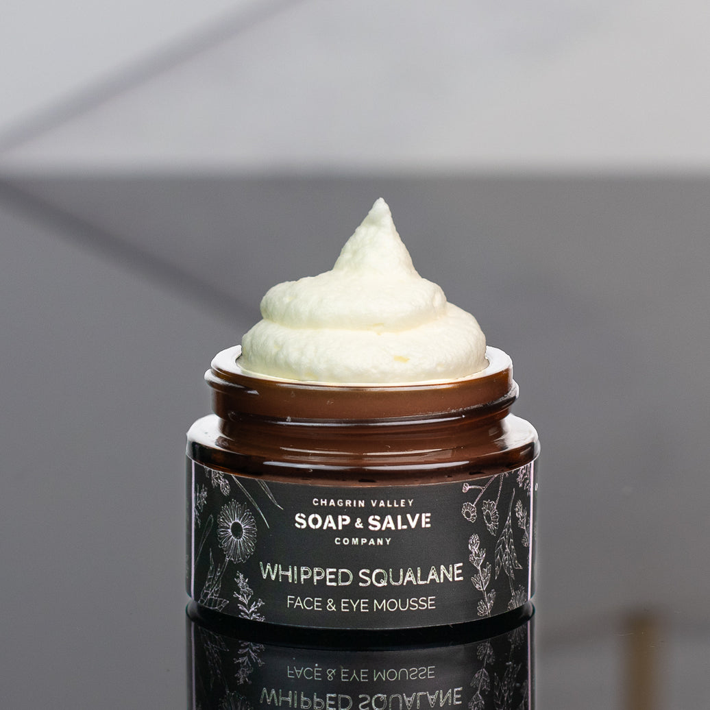 organic whipped squalane tight shot with exposed cream